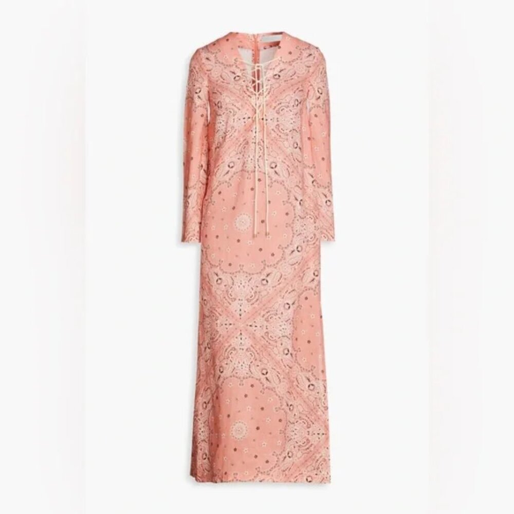 ZIMMERMANN Paisley-print Linen Kaftan